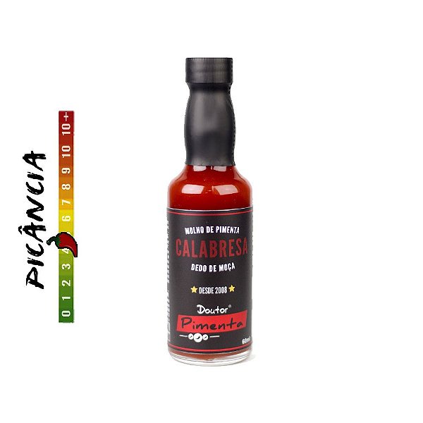 Molho de pimenta calabresa dedo de moça 60ml