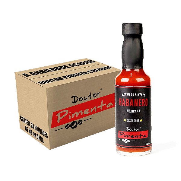 Caixa - 24 unidades de Molho de Pimenta Habanero