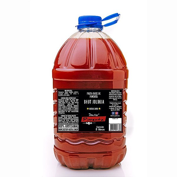 Pasta base de pimenta Bhut Jolokia 5L