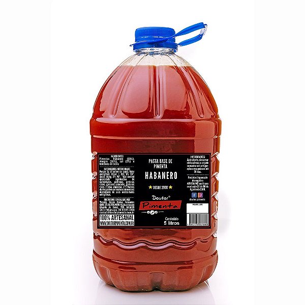 Pasta base de pimenta Habanero 5L