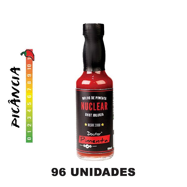 Molho de Pimenta Nuclear 60ml - 96 Unidades