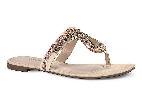 Chinelo rasteirinha com pedras Clearance