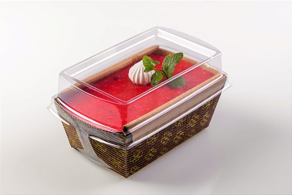 10 und Bolo Inglês c/ abas Forneável 100 g. - Decorado Com Tampa 10x6x5cm