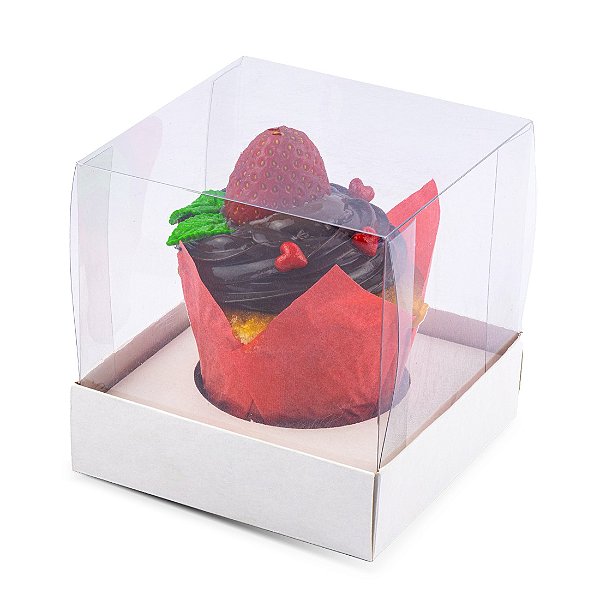 Caixa para 1 Tulipa com Tampa | Dupla Face 10x10x10 cm. - (05 unidades)