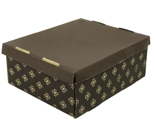 Caixa para Bolo 31x25x12 Sulformas | Marrom Fiori N° 3  - (01 unidade)
