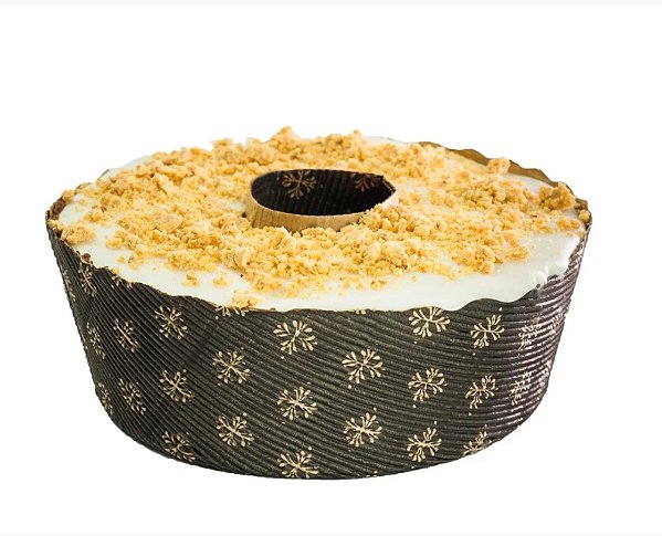 Forma Forneável | Torta Suíça 500g 150x55 |  Papel Kraft Decorado - (01 unidade)