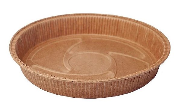 10 Embalagem Forneável Pie Torta 18x3 Marrom