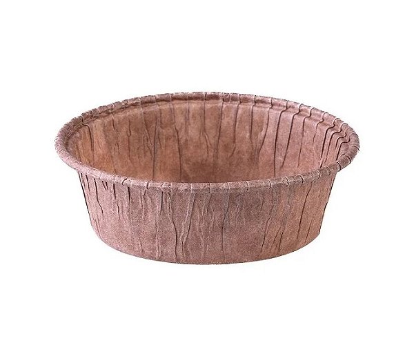 10 Embalagem Forneável Pie Torta 5x1,9 Marrom