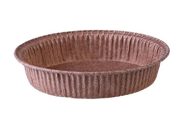 10 Embalagem Forneável Pie Torta 9x2 Marrom
