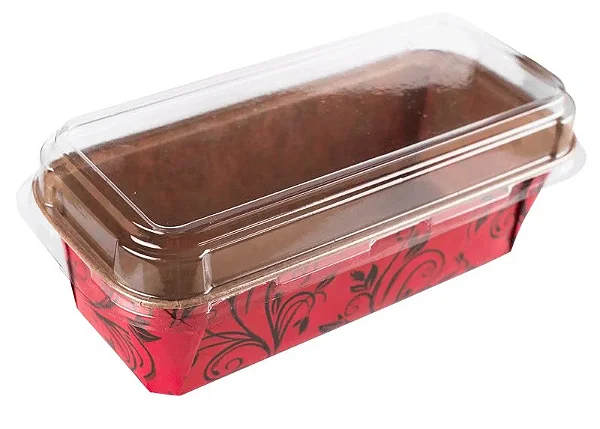 10 Formas Forneável Plumpy G 199X73X63mm  Vermelho com tampa