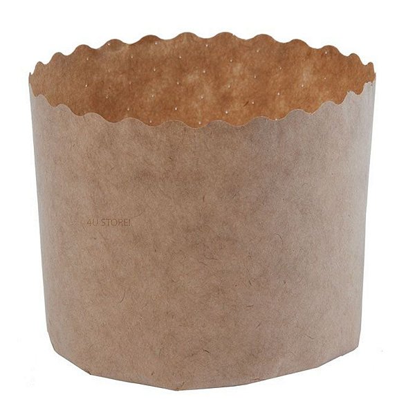 Forma Forneavel Para Panetone 250g | Kraft 90x90mm - (12 unidades)