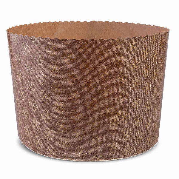 Forma Forneavel Para Panetone 400g | Fiori Papel Italiano 115x90mm - (12 unidades)