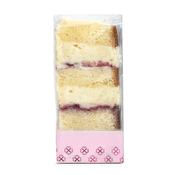 Meia Slice Rosa Fiori Cake P/fatia De Bolo Festa 05 Und.