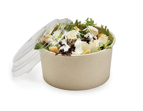 10 unid - Bowls Ecopack - 1000ml 150x80 mm c/ Tampa
