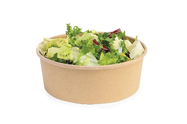 10 unid -  Bowls Ecopack - 750ml 150x60 mm c/ Tampa