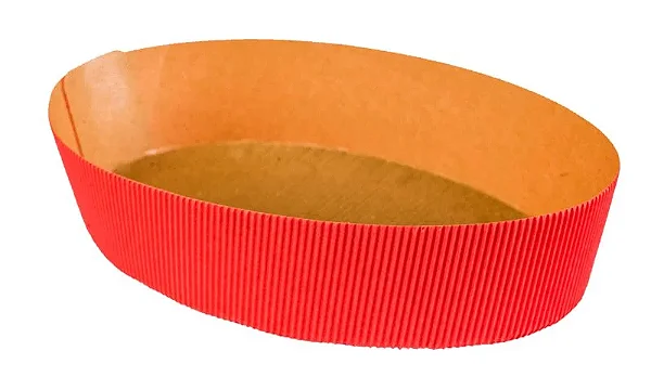 01 und Colomba Oval Forneável 500 g Vermelha - Tam 21,5x5cm