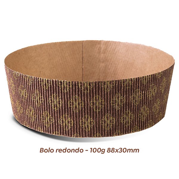10 Formas Bolo redondo - 100 g. - Tam. 88x30 mm - Decorado