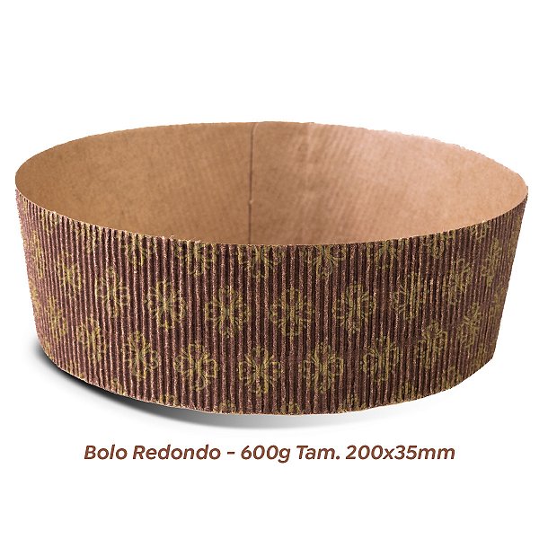 10 Formas Bolo redondo - 600 g. - Tam. 200x35 mm - Decorado