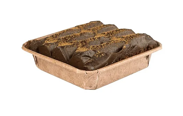 10 Pie Quadrada Forneável Brownie Tam. P 6,8x6,8x1,6cm
