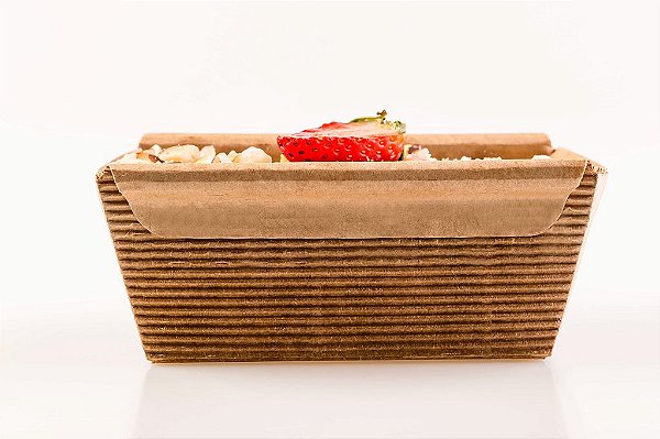10 Formas Bolo Inglês com Abas Forneável 100 g. - Kraft - Tam. 10x6x5 cm