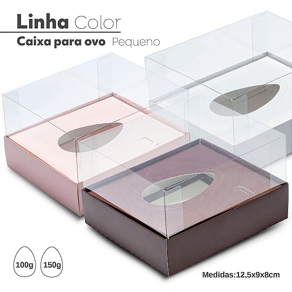 05 Caixa de Ovo de Colher  2 em 1 100g/ 150g Chocolate 125x90x80 PS1