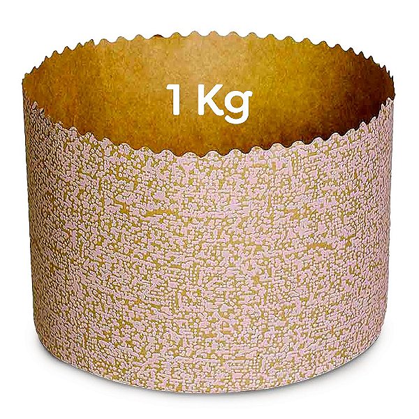 Forma Forneavel Para Panetone 1Kg | Kraft Impresso 170x130 - (10 unidades)