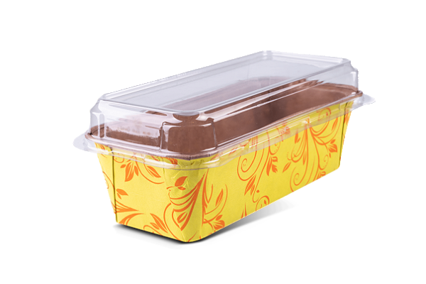 Forma Forneável Plumpy G com Tampa | Amarelo 199X73X63mm - (05 unidades)