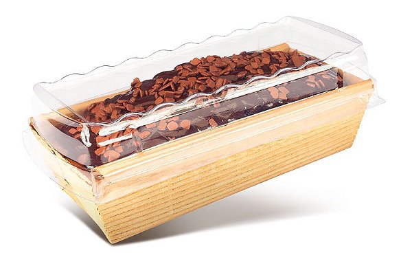 Forma de Bolo Inglês com Abas Forneável 250g | Kraft Com Tampa 16x6x4cm - (05 unidades)