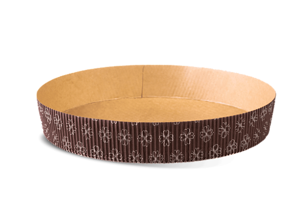 Forma de Bolo Redondo Forneavel 600g | Decorado 200x35mm - (05 unidades)