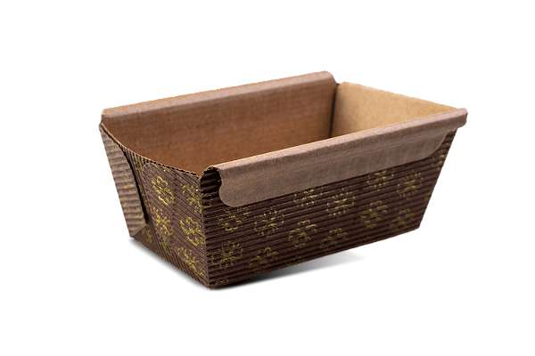 Forma de Bolo Ingles Forneavel com Aba 100 g | Decorado 10x6x5 cm - (05 unidades)