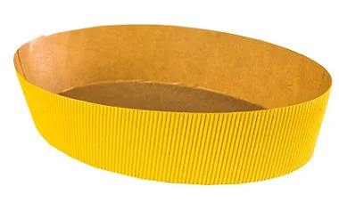 Forma Forneável Colomba Oval 500 g | Amarela 21,5x5 - (05 unidade)