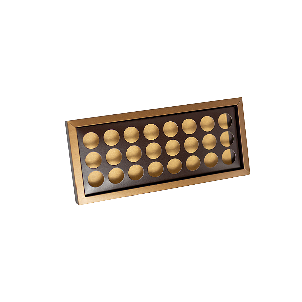 Caixa 24 Docinhos com Tampa | Bronze 350x153x50 mm - ( 05 unidades)