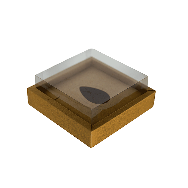 Caixa Ovo de Colher 3 em 1 - 150g/ 250g/ 350g | Kraft 200x200x80 mm - (05 Unidades)