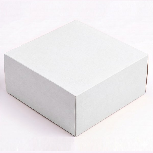 Caixa para Bolo 28x28x12cm Branca Sem Visor - Exposição Perfeita Ana Costa | Kit 5un | Sulformas