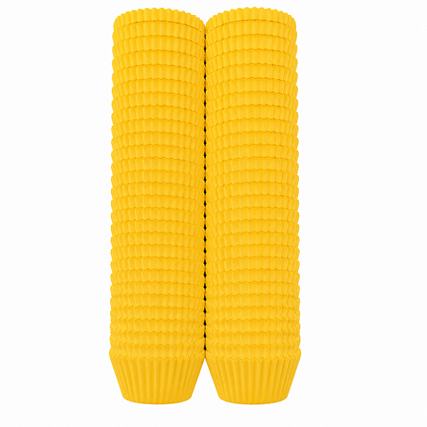 Forminha Forneável Pirotine 1000un 2,4x1,6cm N°5 | Amarelo
