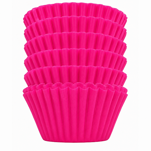 Forminha Forneável Pirotine 50un 4x2,5cm N°2 | Fucsia