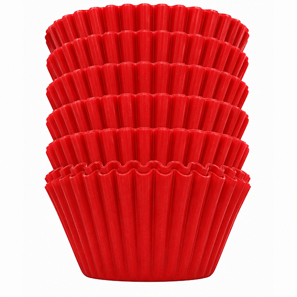 Forminha Forneável Pirotine 50un 50x38mm N°0 | Vermelho
