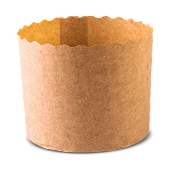 Forma Forneável P/Panetone 100Un 13,4X9,5Cm 500G | Kraft