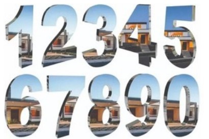 24 unidades de 25cm em aço inox 430 ( Letras e números )