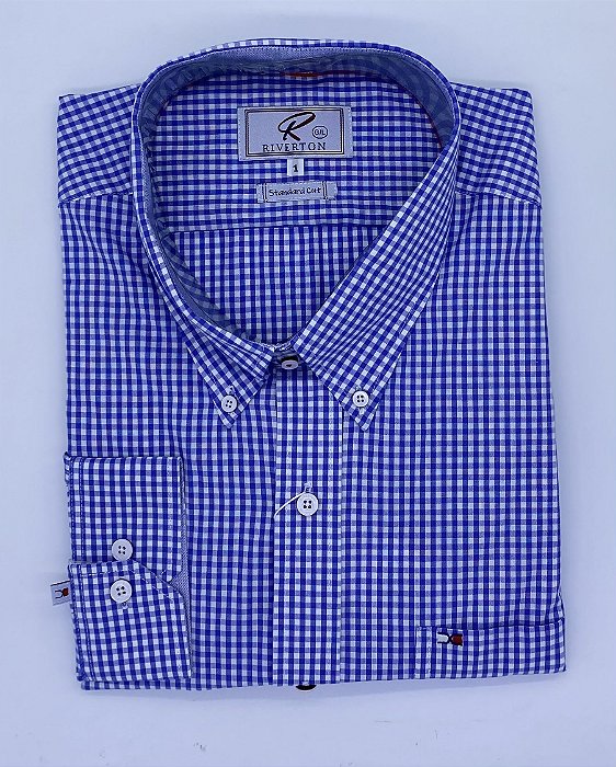 CAMISA RIVERTON ML 015392 STANDART CUT BIG