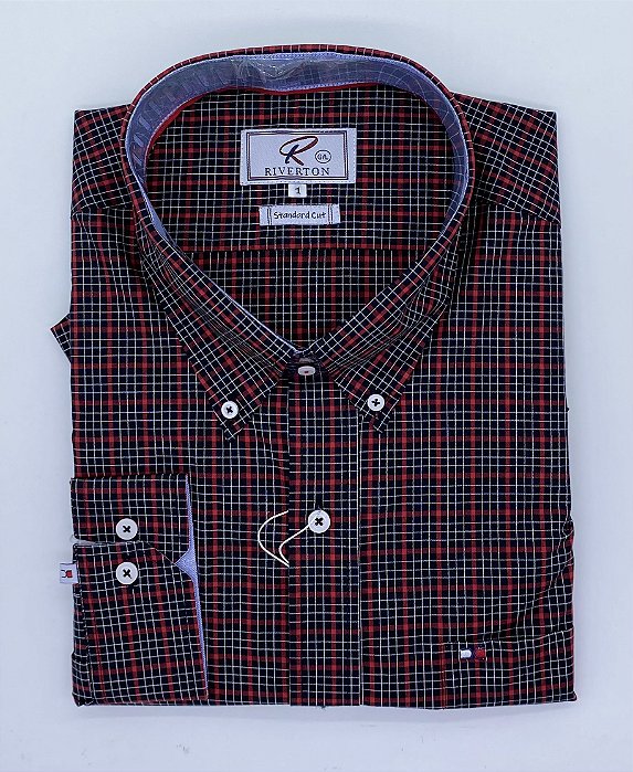 CAMISA RIVERTON ML 015567 STANDART CUT BIG