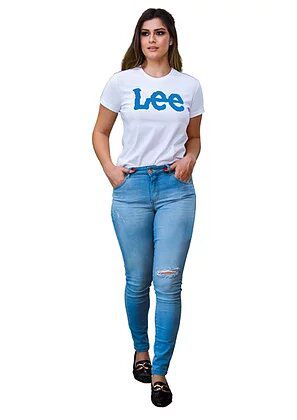 CAMISETA T-SHIRT FEM  LEE BRANCA 6009L