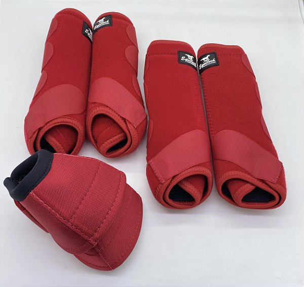 KIT EQUITECH CLOCHE CANELEIRA DIANTEIRA E TRASEIRA VERMELHO