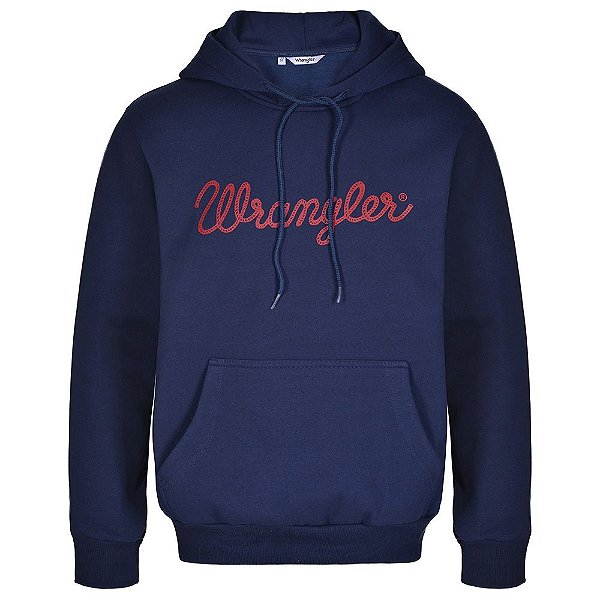 MOLETOM WRANGLER AZUL MARINHO WM9527MA