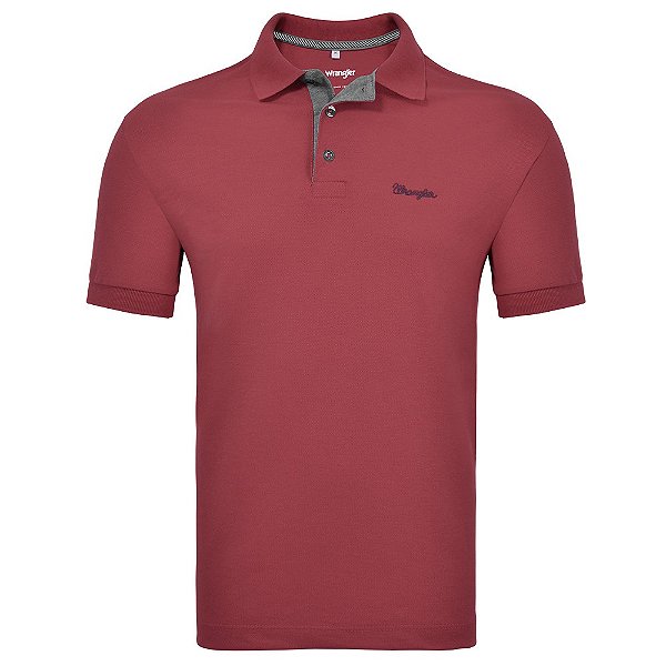 CAMISETA POLO WRANGLER VINHO WM9045VI