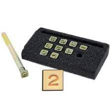 NUMERO TANDY LEATHER METAL P COURO 1/4" ( 6mm ) 4904-00