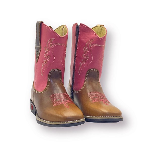 BOTA INFANTIL TORO BOOTS 296 TABACO PINK