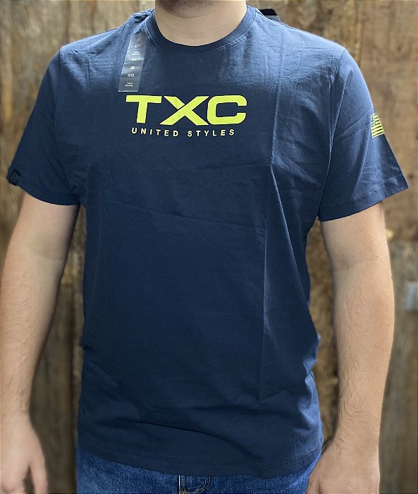 CAMISETA TXC CUSTOM AZUL MARINHO