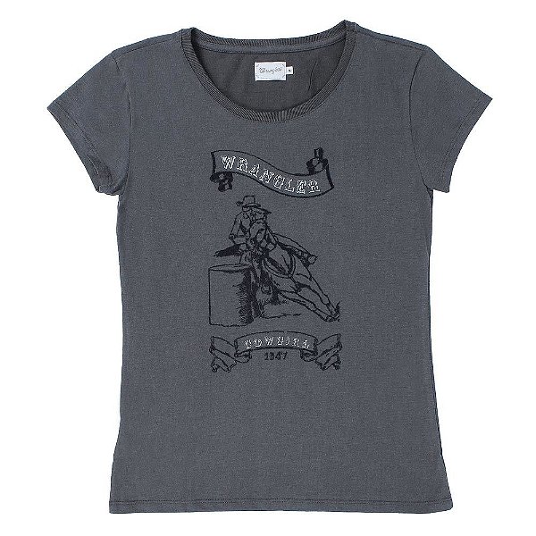 camiseta feminina daiane cow girl 1947 wrangler 72592t92540