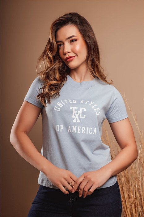 CAMISETA TXC CUSTOM 50545 AZUL PISCINA